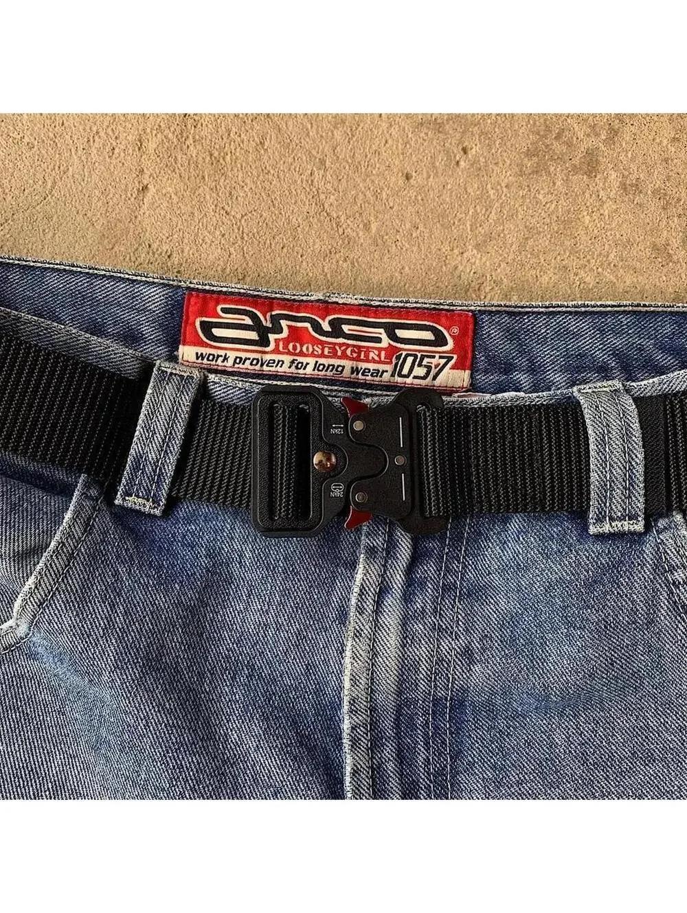 Y2K Black Cyber Belt